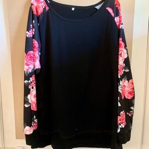 Stunning XL Floral Sleeved Shirt! NWOT!